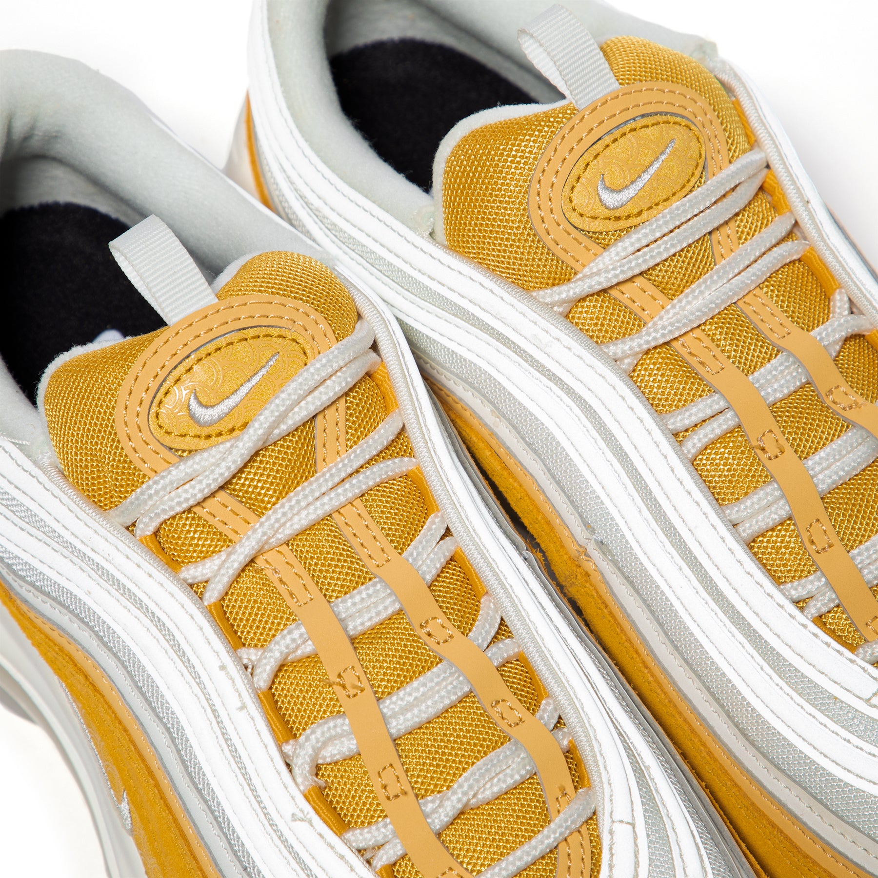 Op de een of andere manier 鍔 Terughoudendheid Nike Air Max 97 PRM (Summit White/Yellow Ochre) – Concepts