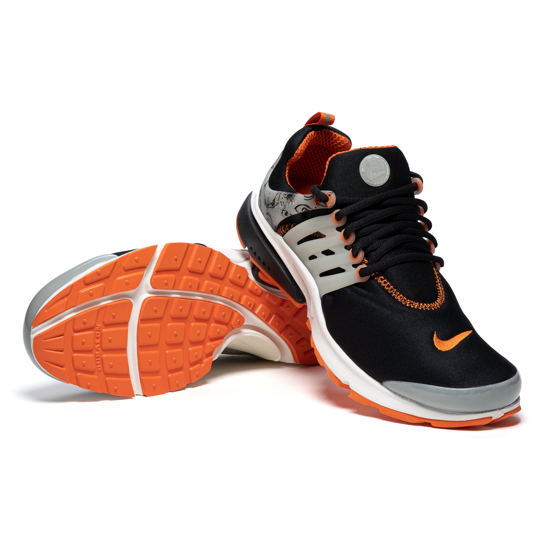 Black & Orange Nike Presto Men Shoes