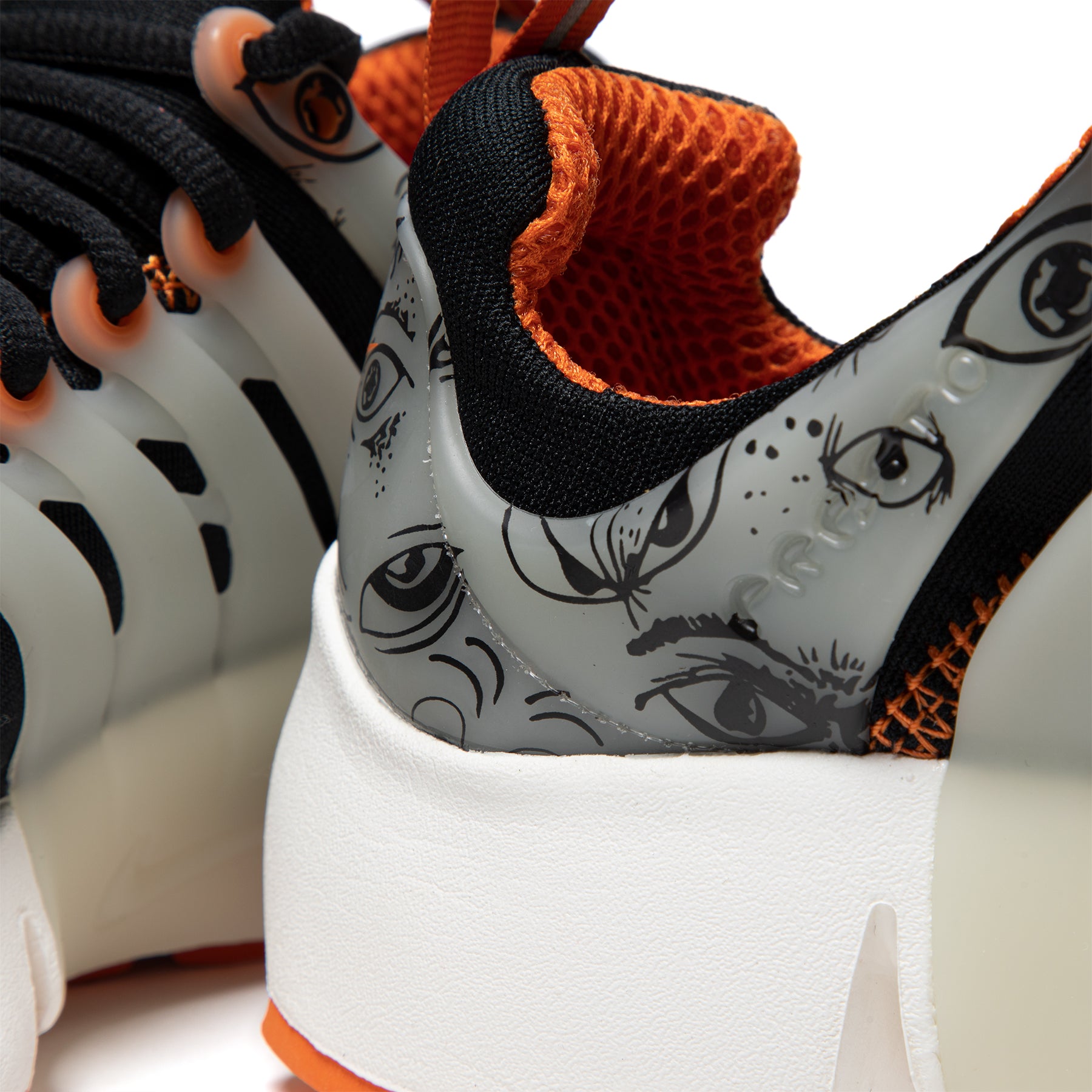 Black & Orange Nike Presto Men Shoes