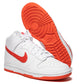 Nike Dunk Hi Retro (White/Picante Red)