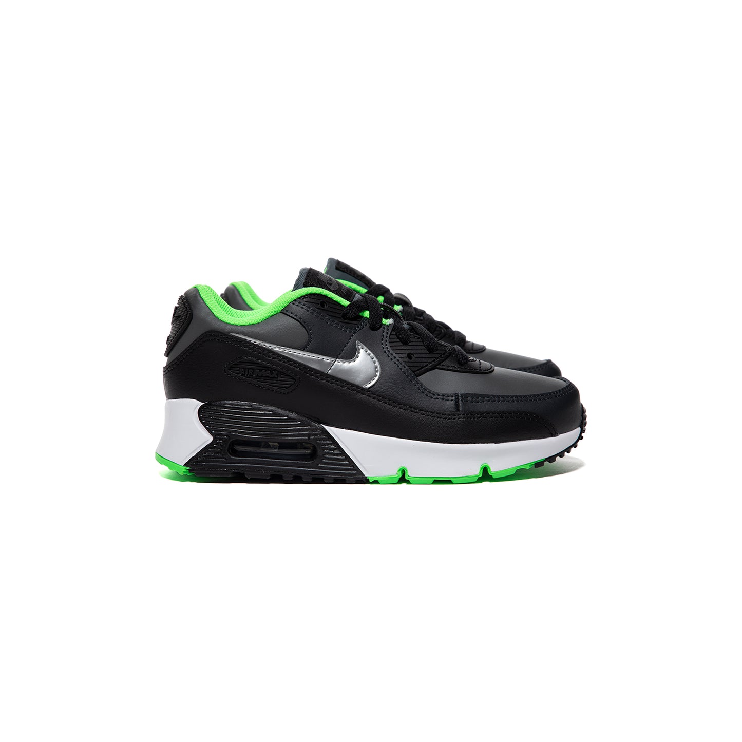 Nike Kids Air Max 90 (Black/Chrome/Dark Smoke Grey/Iron Grey)