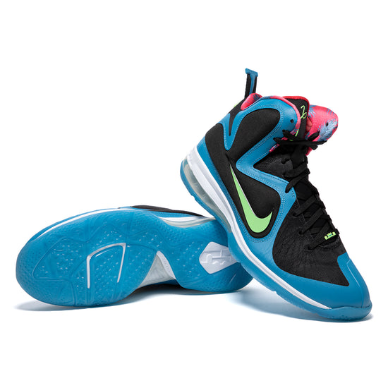 Nike LeBron IX (Black/Lime Glow/Ditch Blue/Fusion Red)