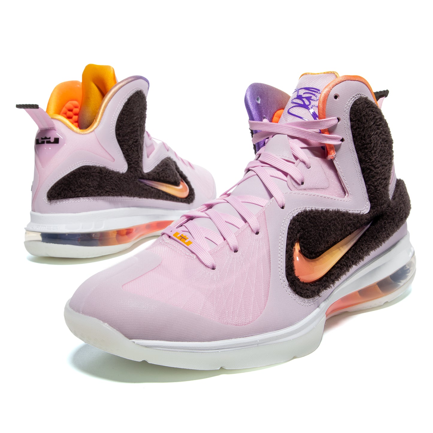 Nike LeBron IX (Regal Pink/Multi Color/Velvet Brown)