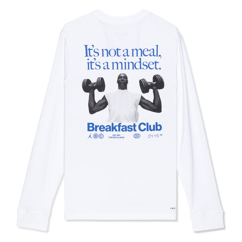 Jordan Sport Breakfast Club GFX Long Sleeve Crew (White)