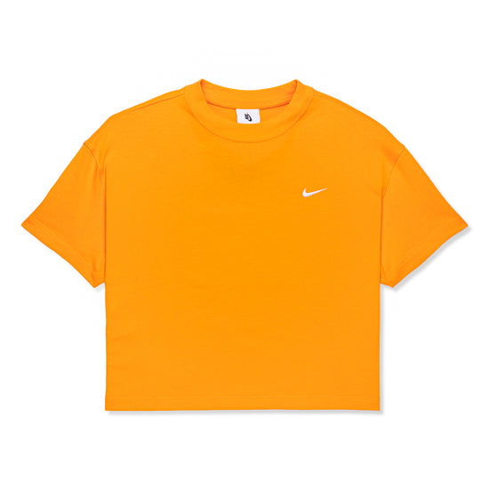 Nike Womens NikeLab Cropped T-shirt(Kumquat/White)