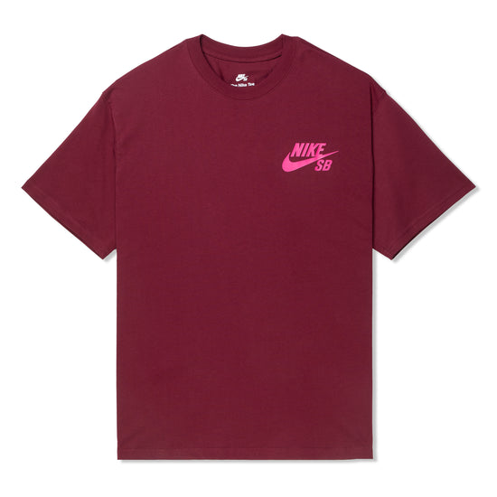 Nike SB Logo Skate T-Shirt (Dark Beetroot)