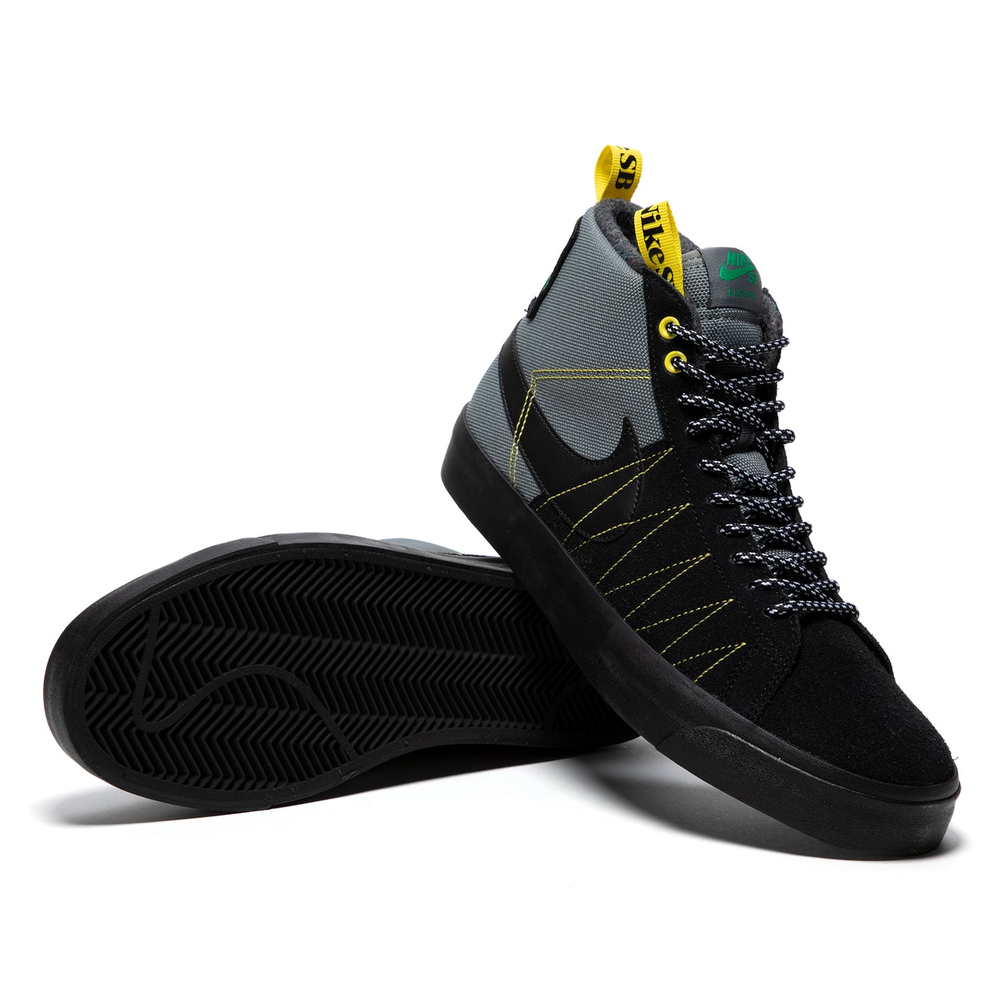 Nike SB Zoom Blazer Mid Premium (Cool Grey/Black/White/Yellow Strike)