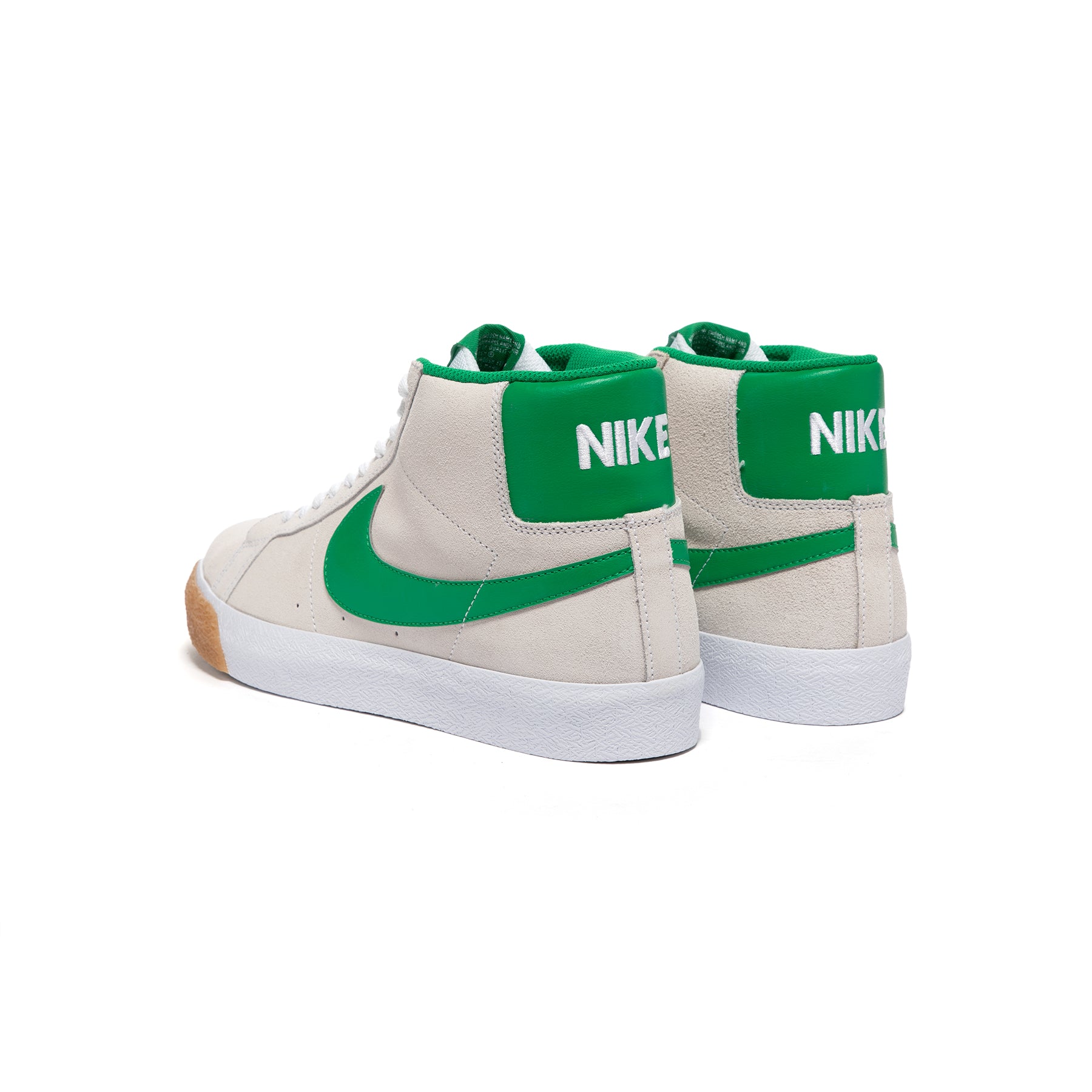 Nike SB Zoom Blazer Mid White/Lucky Green Shoes Men's 8.5 864349 106 Pine  High 