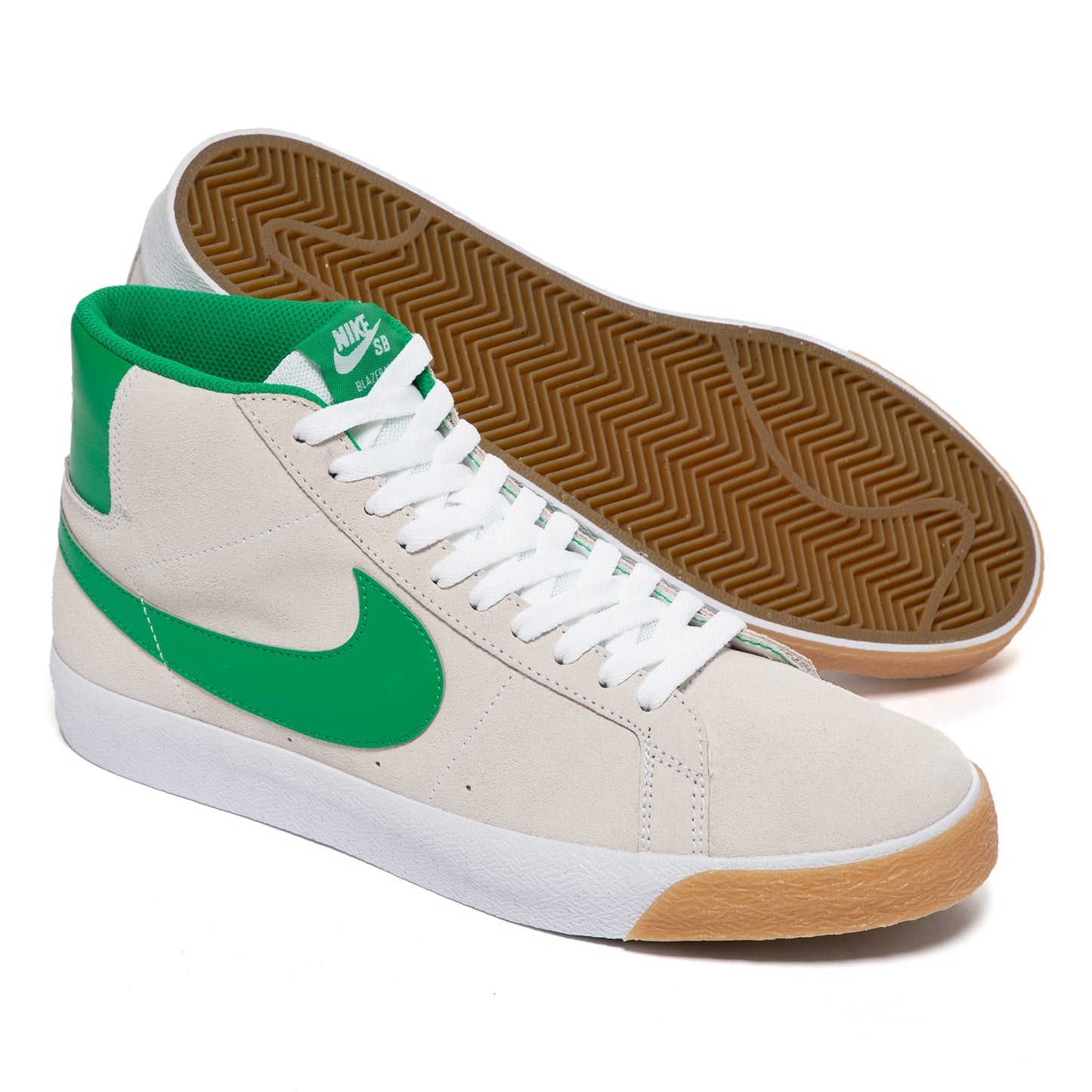 Nike SB Zoom Blazer Mid (White/Lucky Green/Coconut Milk)