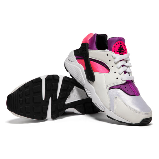 Nike Womens Air Huarache (White/Black/Hyper Pink/Vivid Purple)