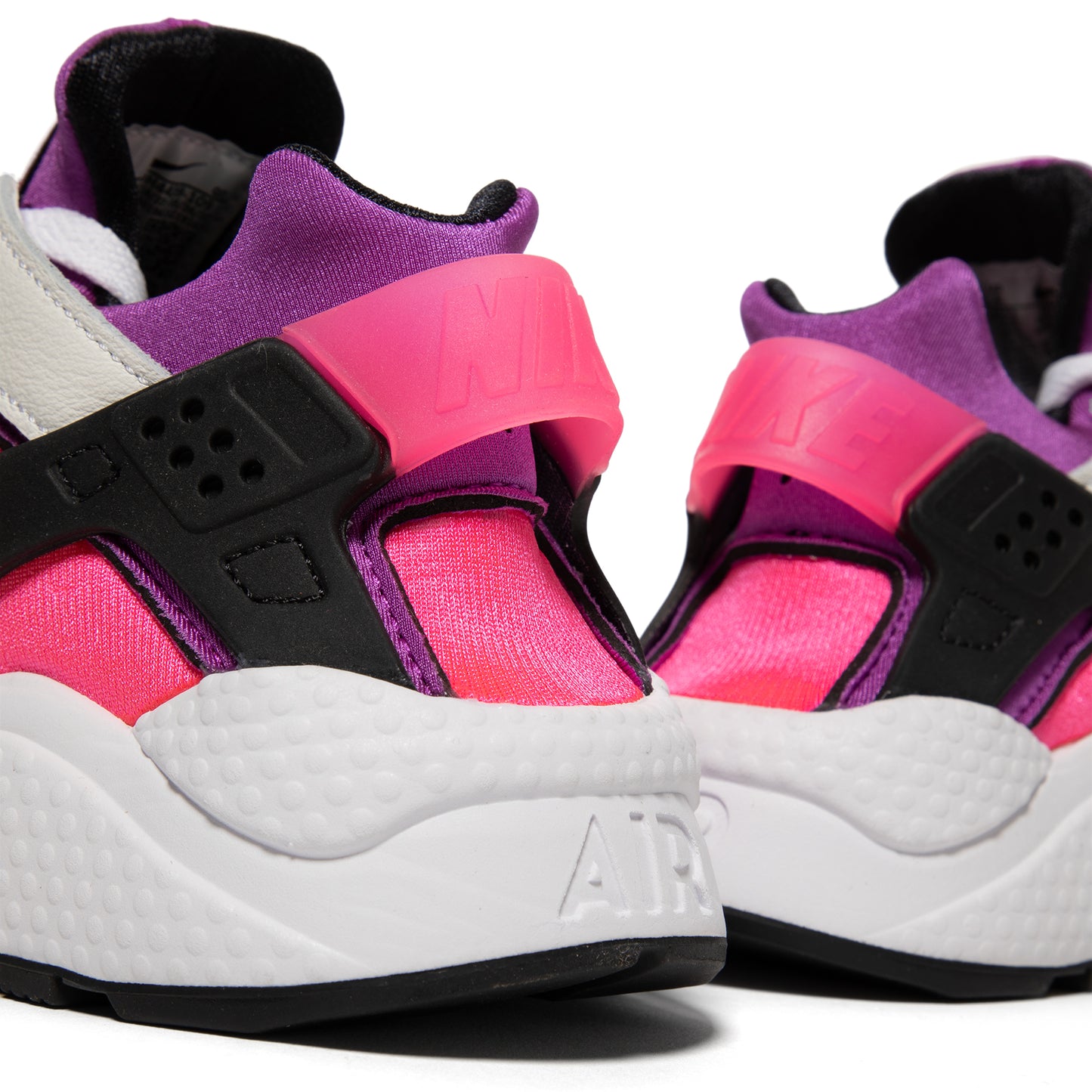 Nike Womens Air Huarache (White/Black/Hyper Pink/Vivid Purple)