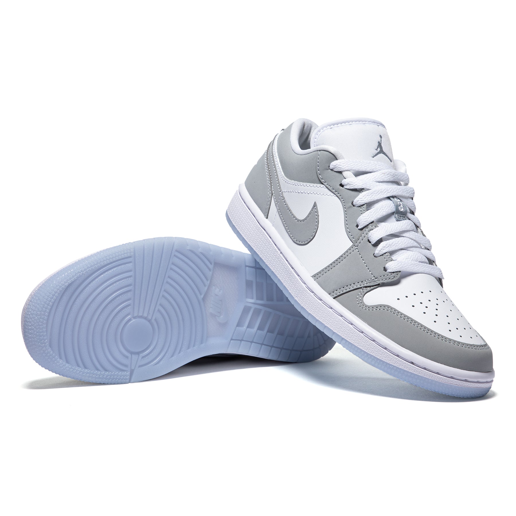 Nike Womens Air Jordan 1 Low (White/Wolf Grey/Aluminum)