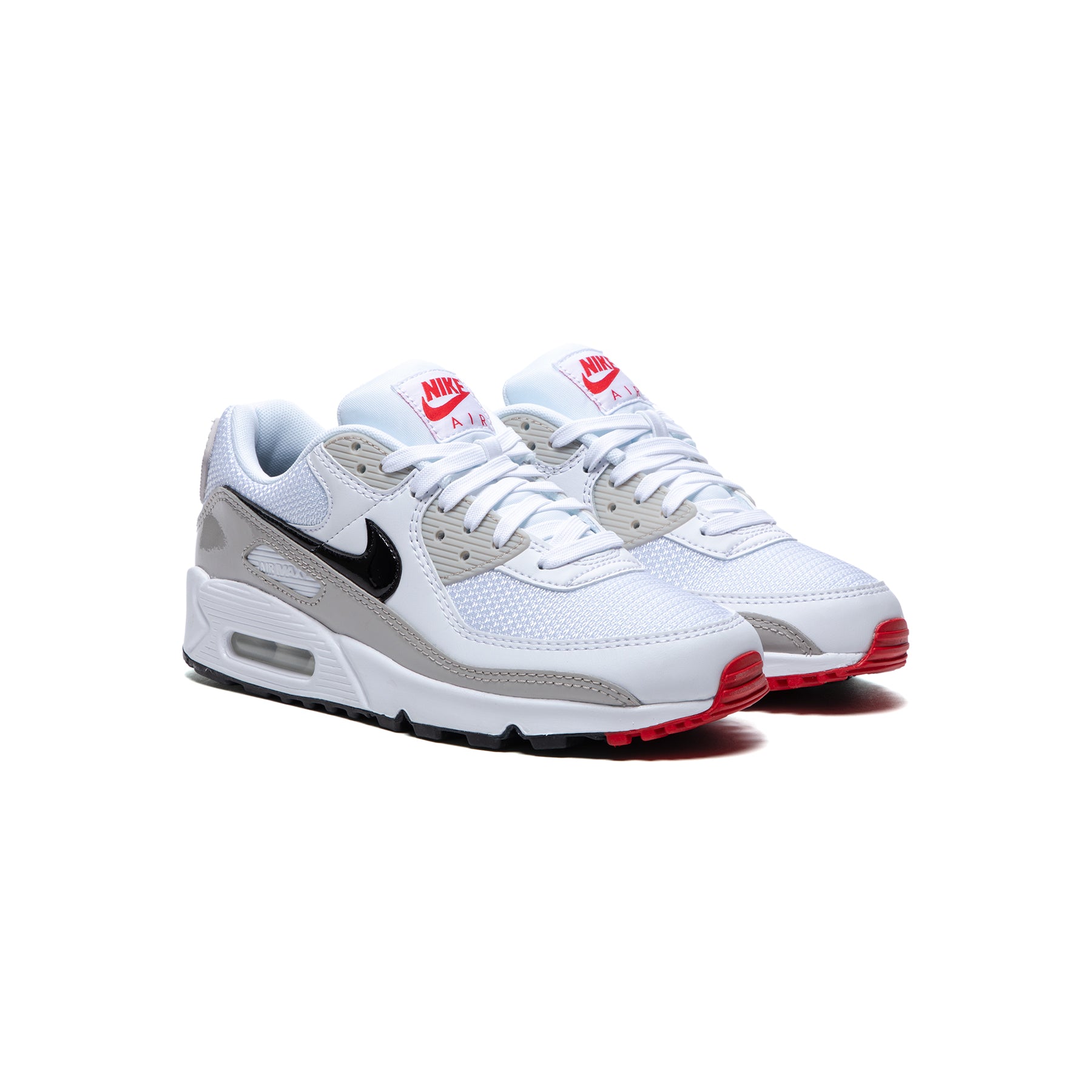Nike Womens Air Max 90 (White/Black/Light Iron Ore/University Red) –  Concepts