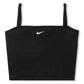 Nike Womens Sportswear Essential Ribber Crop Top (Black/White)