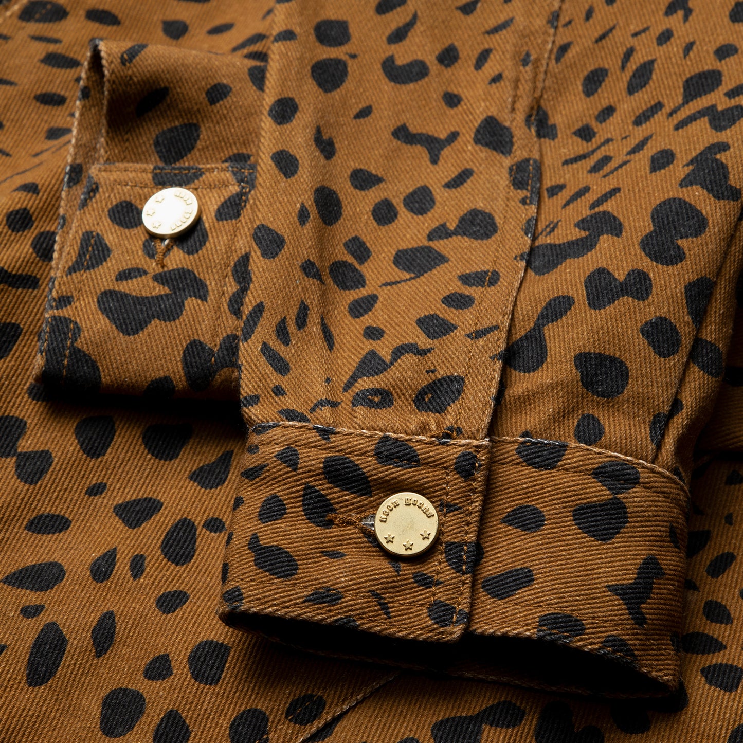 Noon Goons Go Leopard Denim Jacket (Brown Leopard)