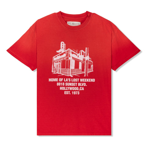 ONE OF THESE DAYS Lost Weekend Bar T-Shirt (Red)