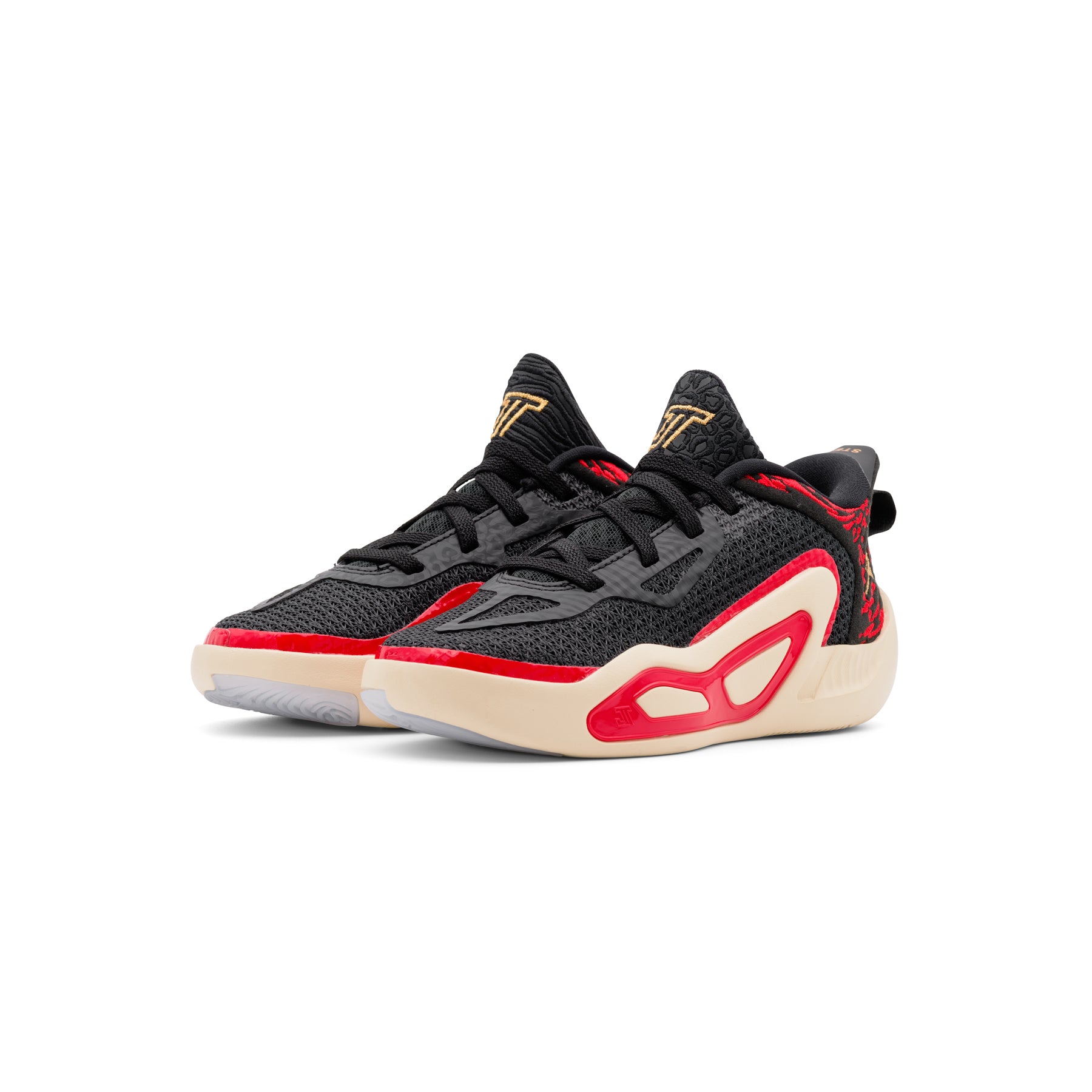 Nike Kids PS Jordan Tatum 1 (Black/Metallic Gold/University Red/Beach) 12C