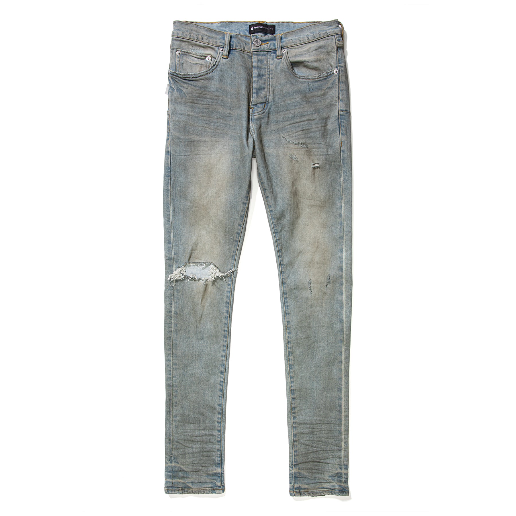 Purple Brand Jeans Men Slim Straight Mid Rise Blue P005 $295 Size 30/30