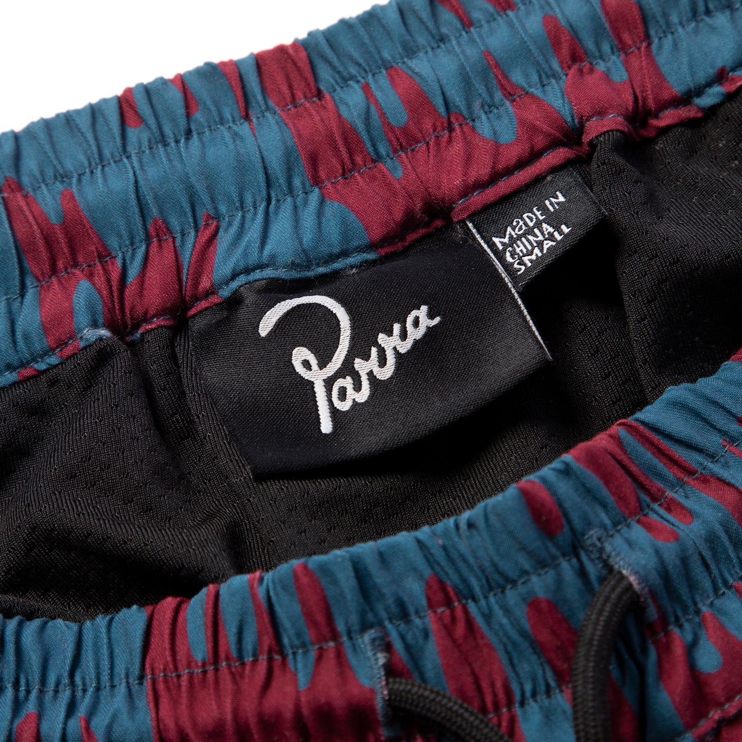 by Parra Tremor Pattern Swim Shorts (Deep Red)