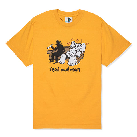 Real Bad Man Zonked Friends Short Sleeve Tee (Down Brown)