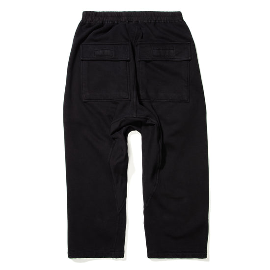 Rick Owens DRKSHDW Cropped Cargo Pants (Black)