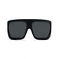 Rick Owens Sunglasses Davis (Black Temple/Black Lens)
