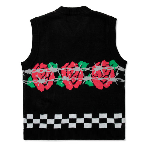 Stingwater Rose Sweater Vest (Black)
