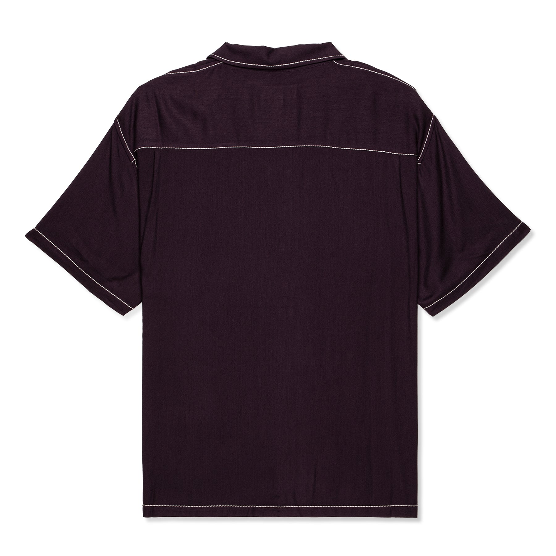 stussy contrast pick stitched shirt