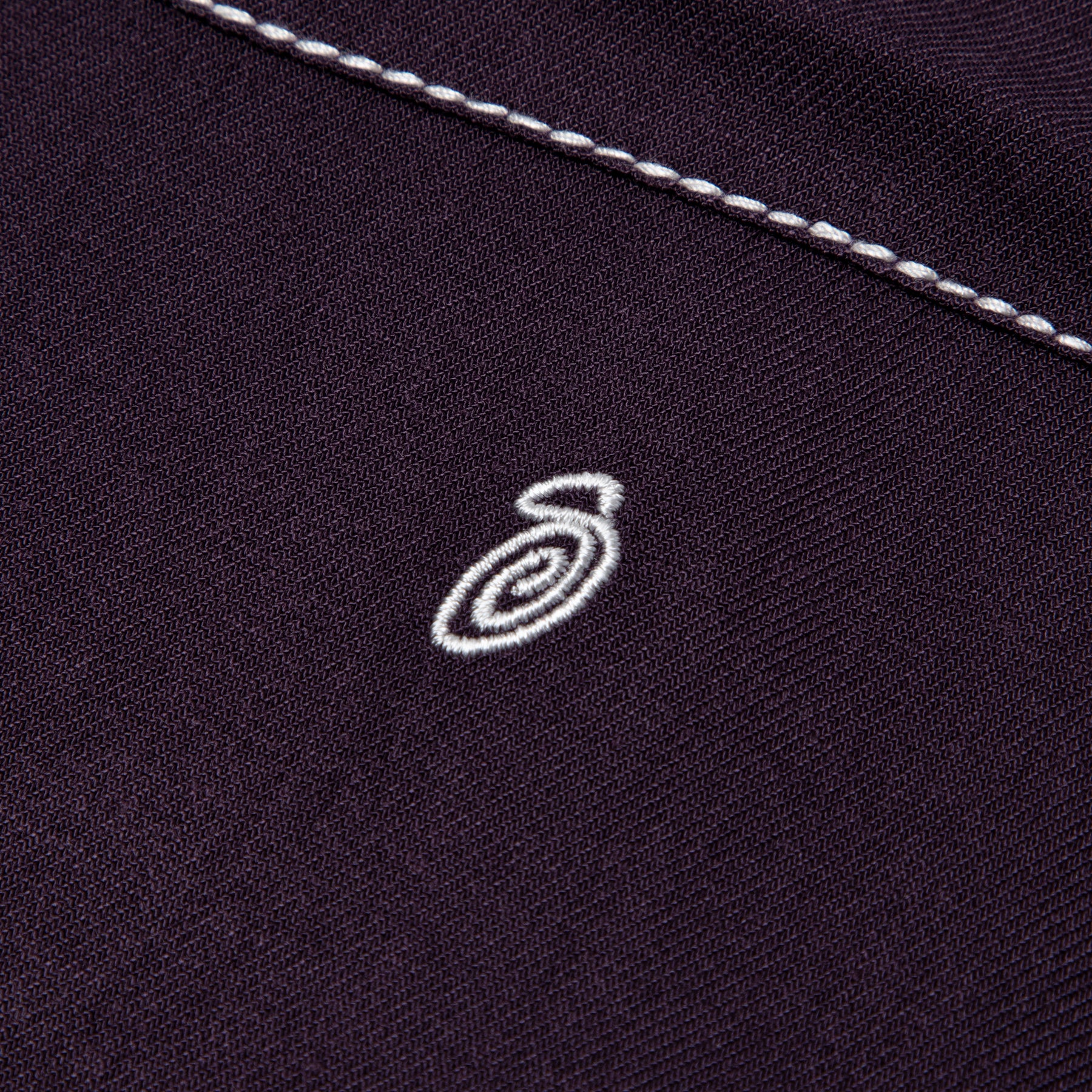 stussy contrast pick stitched shirt