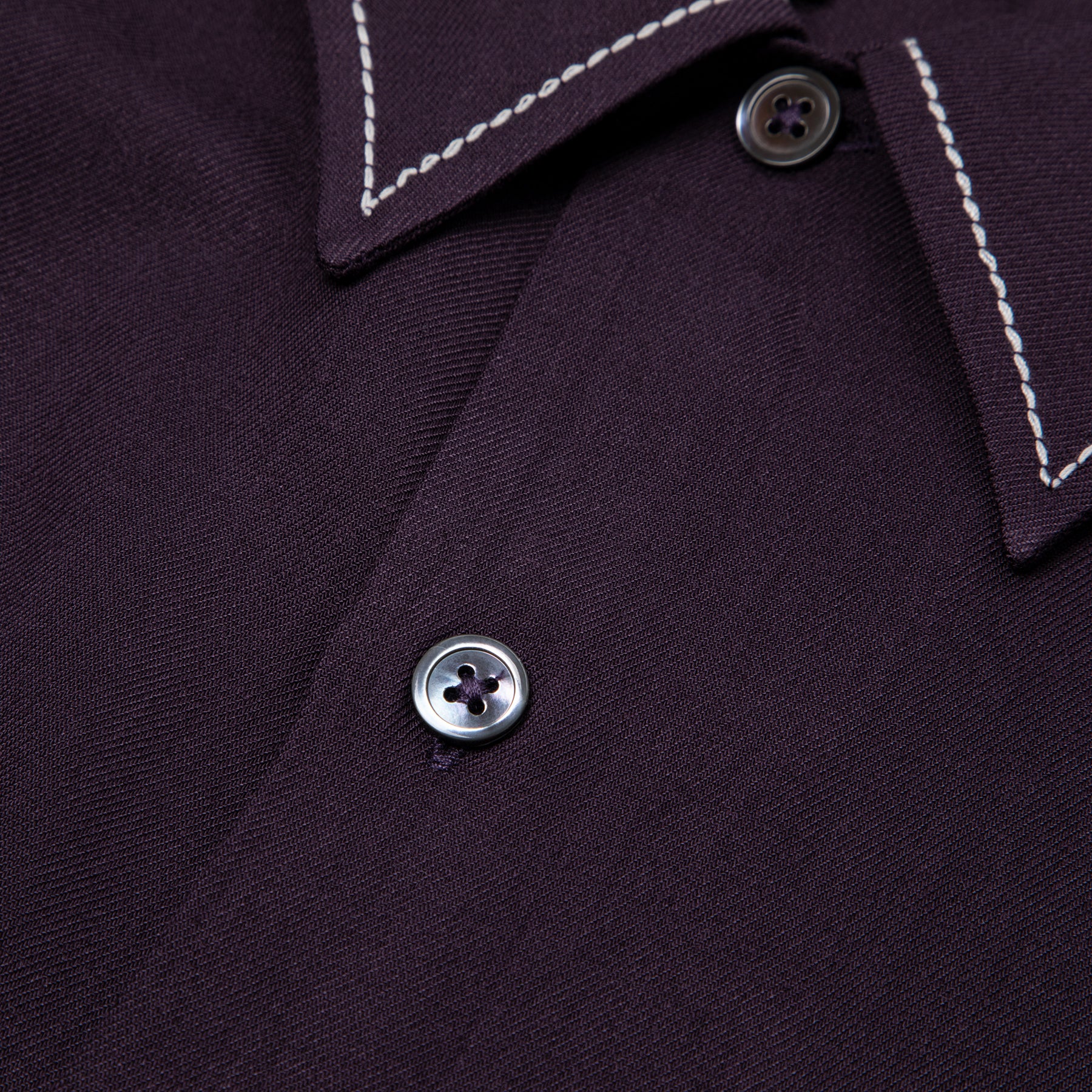 stussy contrast pick stitched shirt