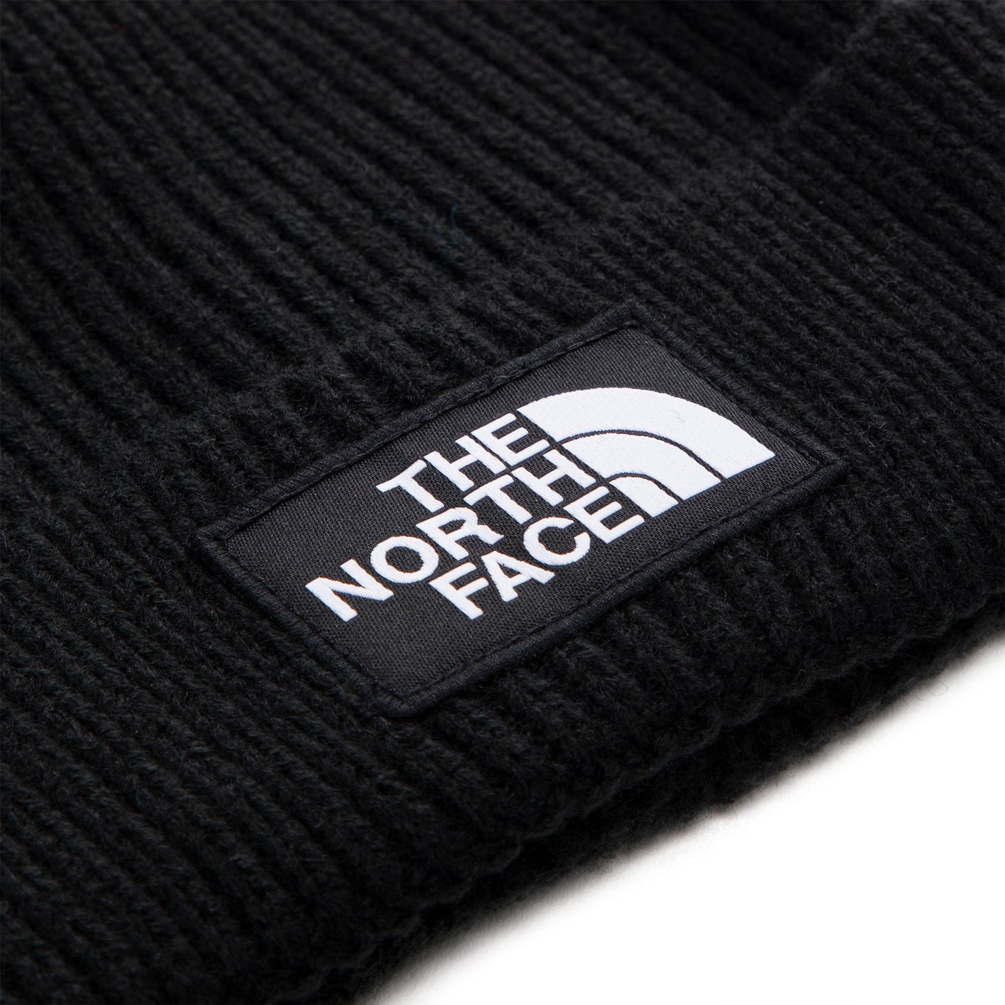 The North Face TNF Logo Box Cuff Beanie (Black)