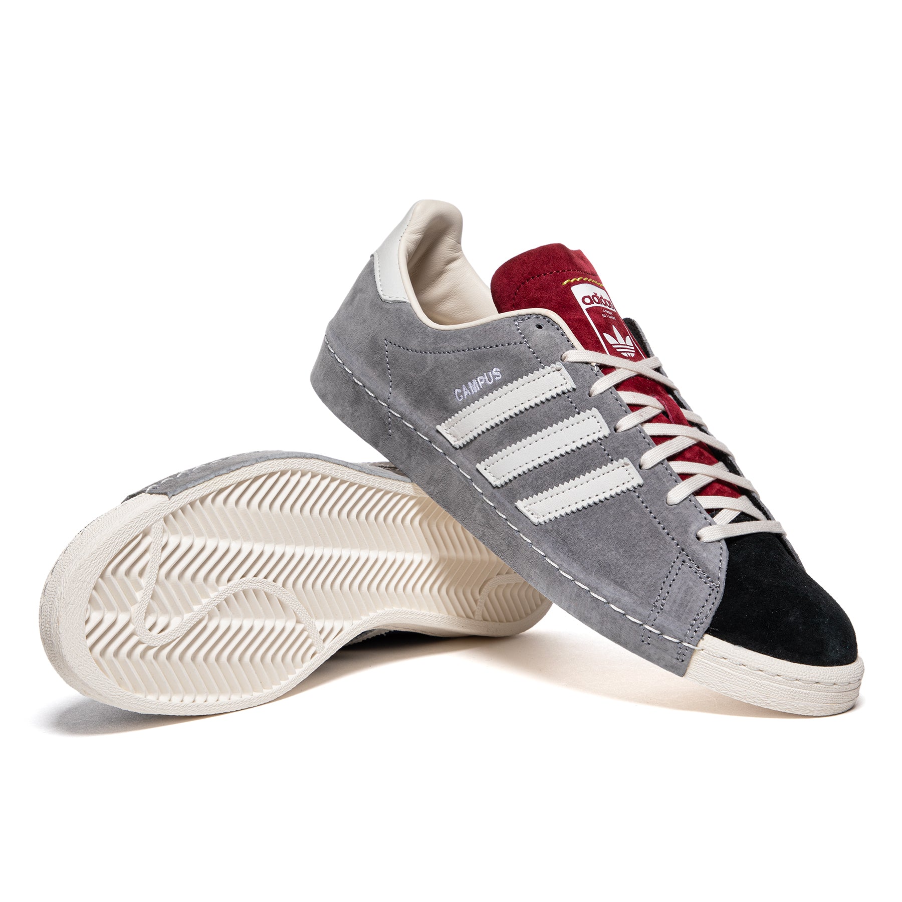 adidas Campus 80s SH (Grey Three/Chalk White/Core Black) – Concepts